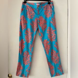 EuC Lilly Pulitzer Coral Siesta pants 8